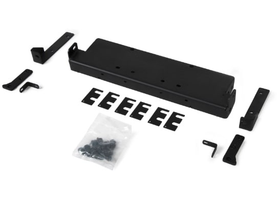 Platine de treuil Jeep Wrangler JK support pare-chocs RIVAL acier noir robuste