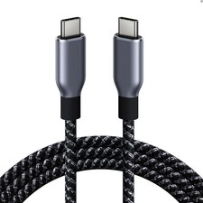 Deco Essentials 6 Foot Braided USB-C to USB-C Cable