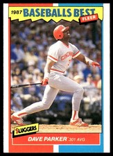 Dave Parker 1987 Fleer Baseball's Best Sluggers vs. Pitchers #29 Reds MLB READ
