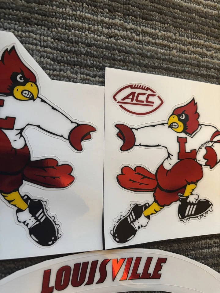 Louisville Football Helmet Decals - Heisman Bird - Image 2 of 2