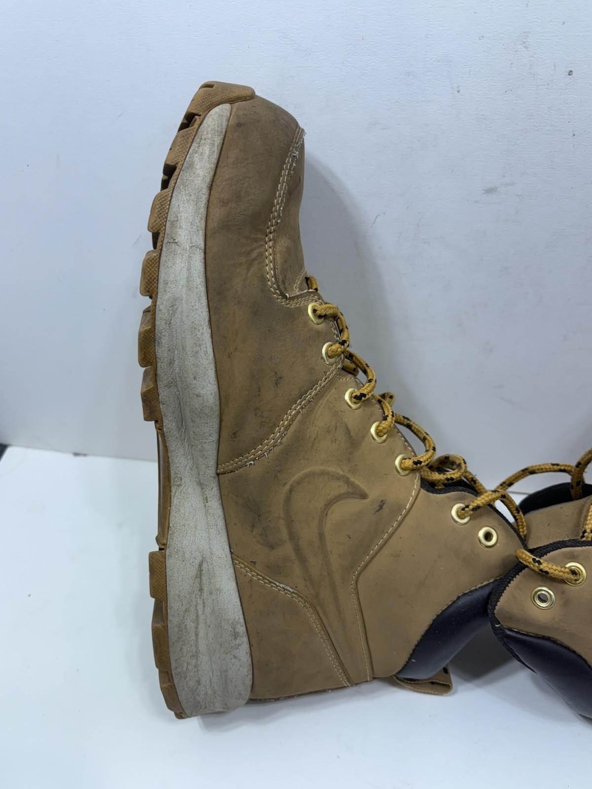 Nike Manoa Men’s Light Brown Leather Boots (Brown/Haystack)(10.5)(454350-700)