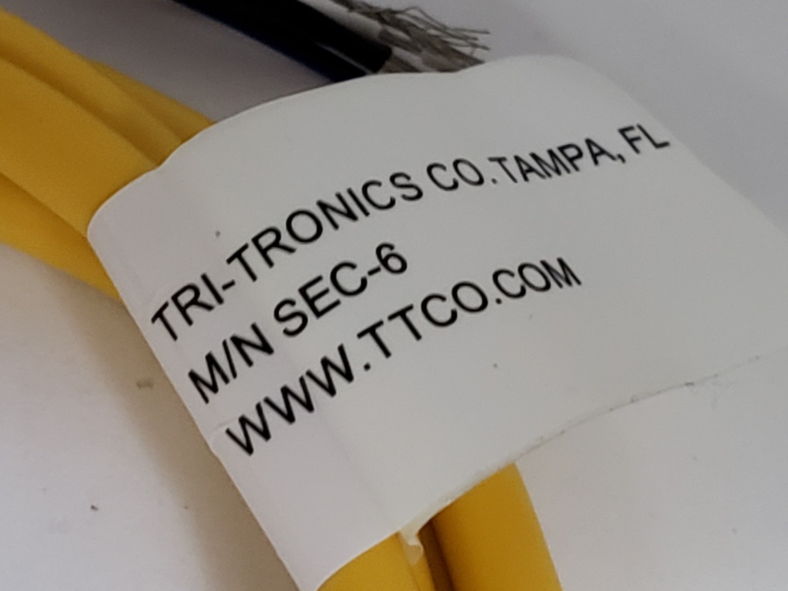 TRI-TRONICS SEC-6 QUICK DISCONNECT CABLE 4-WIRE 6FT LENGTH NNB