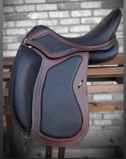 NEW ENGLISH CLOSE DRESSAGE LEATHER SADDLE SIZE 18" inch seat size
