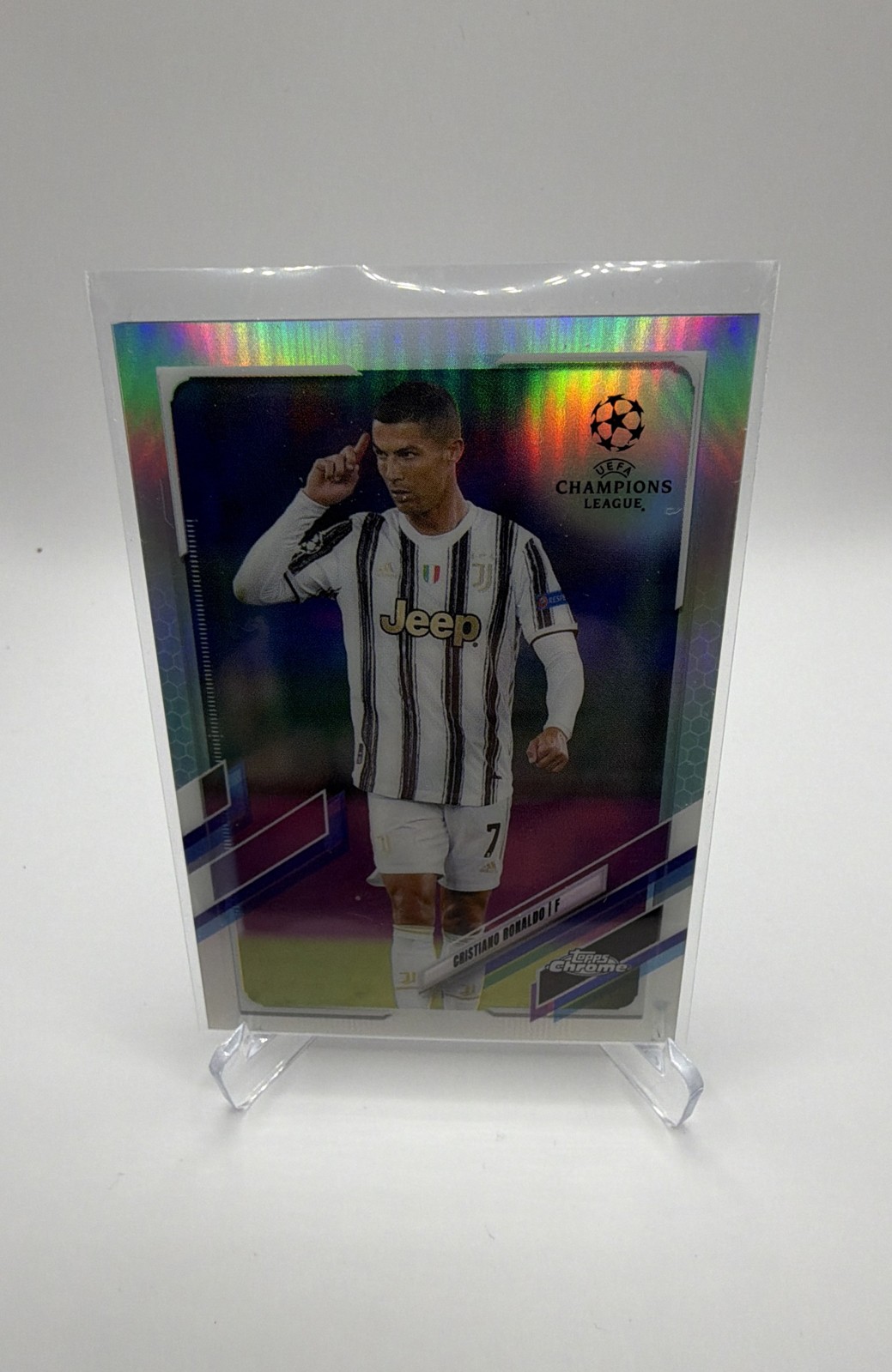 2020-21 Topps Chrome Uefa Champions League - Cristiano Ronaldo #100 Refractor