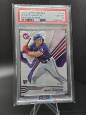 2024 Topps Pristine Wyatt Langford Pristine Purple Rookie RC #236 PSA 10 GEM MT