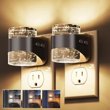 Night Light, Bubble Night Lights Plug into Wall,2 Pack 3000K/4000k/5000K Adju...