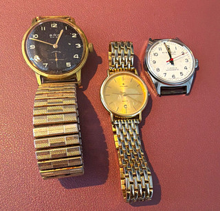 BWC Junghans Kienzle Konvolut 3 Armbanduhren Quartz Jewels Antimag. 805005