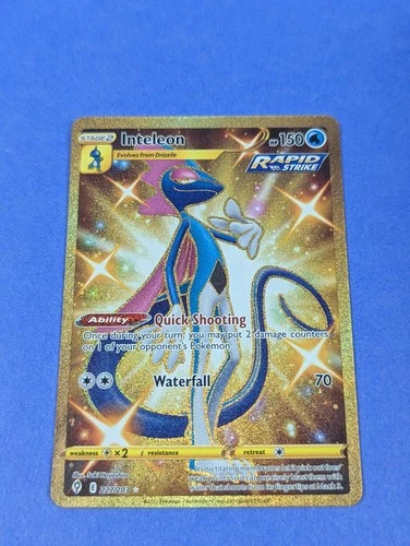 Inteleon - 227/203 - Secret Rare Holo Evolving Skies - Pokemon Card - NM