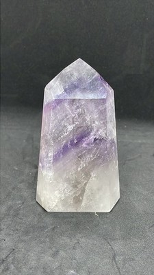 Chevron Amethyst Turm Obelisk mit Phantom aus Brasilien 