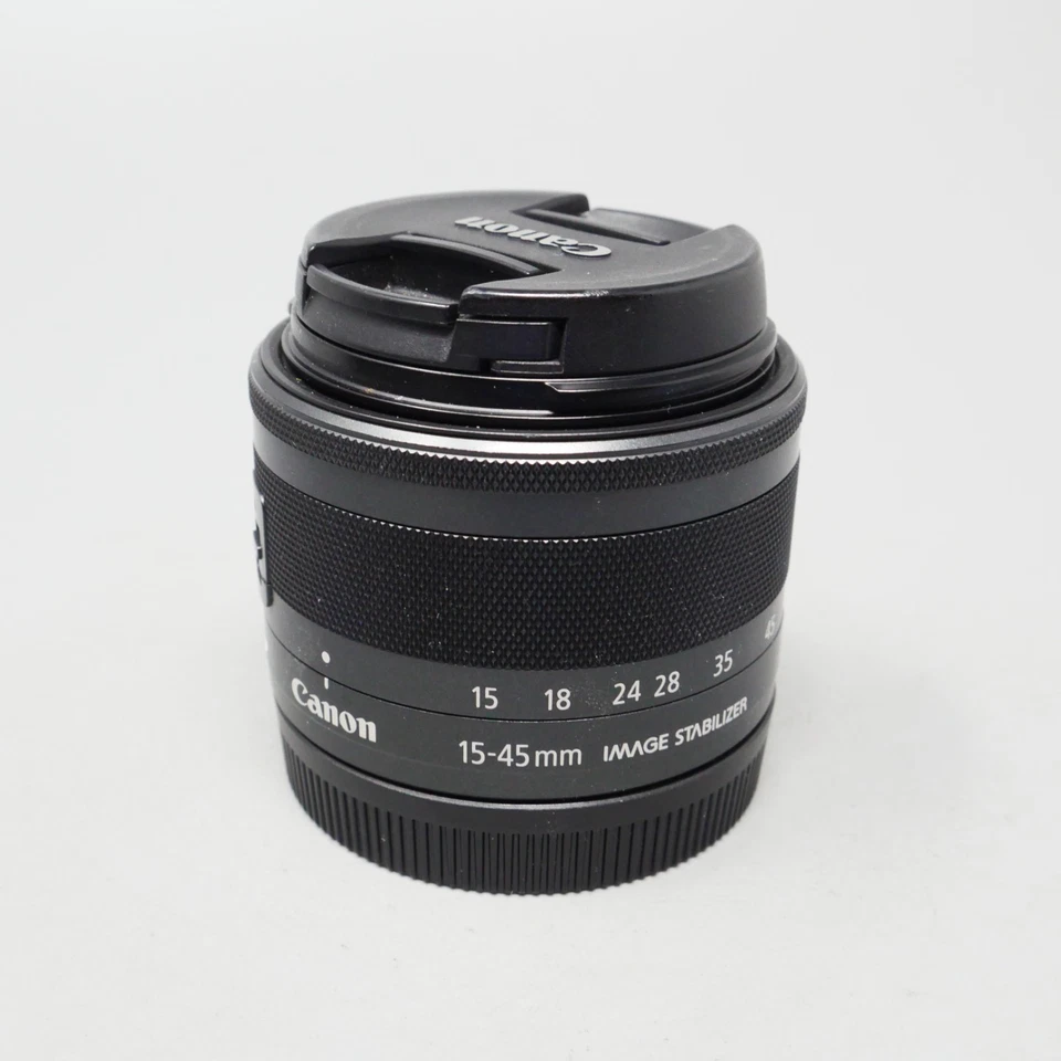 Lente Canon EF-M 15-45 mm F/3,5-6,3 IS STM para EOS M2 M3 negra --- más tapas Foto 3 de 4