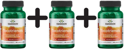 3 x Swanson Tocotrienols, 100mg Double Strength - 60 liquid (962,89 EUR/kg)