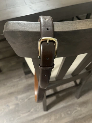 Ceinture Christian Dior Espagne boucle laiton 95/38 218585 cuir fendu