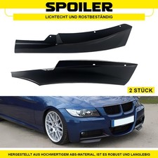 2x Front Spoiler Ecken Splitter f�r BMW 3er E90 E91 M Sport 09-12 Schwarz Glanz