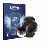 4X Full-Screen Schutz Folie FüR Garmin Fenix 5X Plus (51 Mm) 3D Edge Display