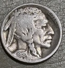 1918 Buffalo nickel, nice original FINE condition full date, part horn detail
