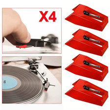 4Pcs Record Player Replacement Stylus Needles Turntable Phonograph Needle