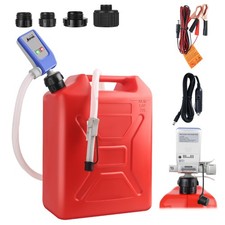 Fuel Transfer Pump with Auto-Stop Sensor, 51  Hose with Tank Adapter Portable...