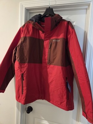 NWT Columbia XXL Tipton Peak Insulated Waterproof OMNI-TECH Jacket Regular Red