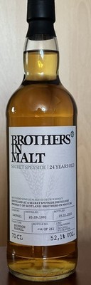 Brothers in Malt Secret Speyside 24 Jahre, Single Malt Scotch Whisky, 52,1%