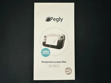 Pegly Protective Screen Film Screen Protector For Wii U Clear Brand New 1E