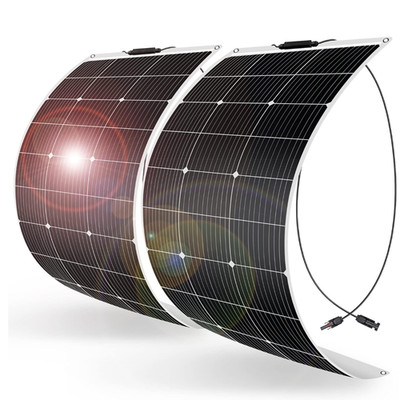 Solarpanel flexibel 200W 12V monokristallin 2x 100W Wohnmobil Camping Solarmodul