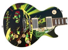 Ziggy Marley Signed Custom Graphics 1/1 Photo Guitar ACOA
