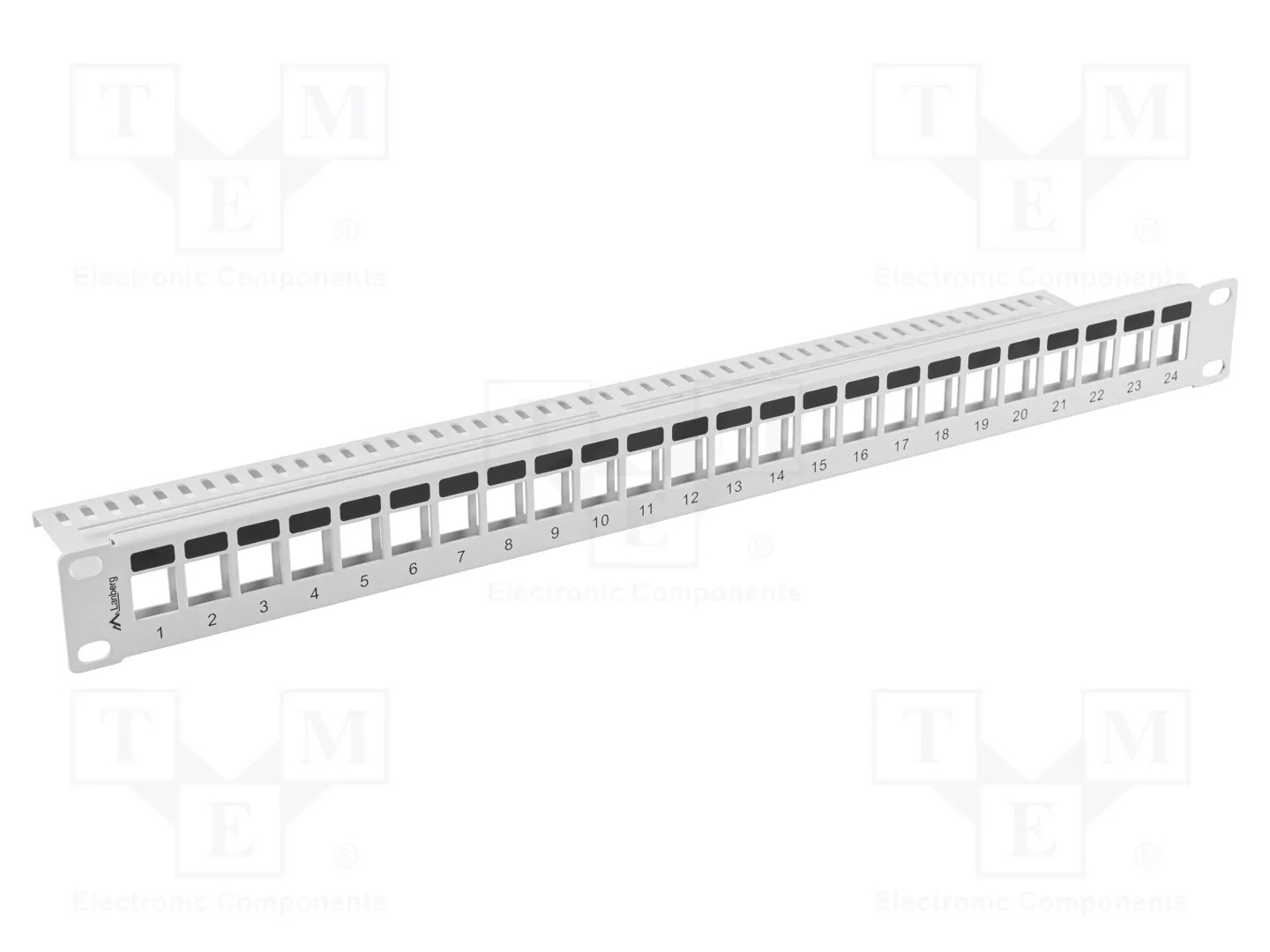 Grau Lanberg Ppks-1024-S 24-Port 1He 19" Patchpanel Für Keystone-Module, - Bild 3