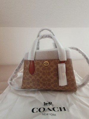 Genuine COACH Lora Carryall 30 In Signature Canvas Handbag Womens