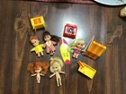Vintage TLC 1965 Mattel Liddle Kiddles (5) Dolls and Accessories! LOOK!
