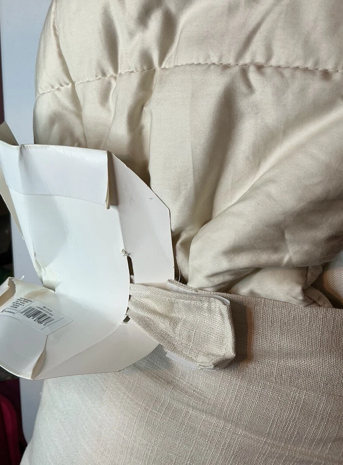 Juego de edredón a rayas Casaluna texturizado todo el año OEKO-TEX, natural, king Foto 3 de 4