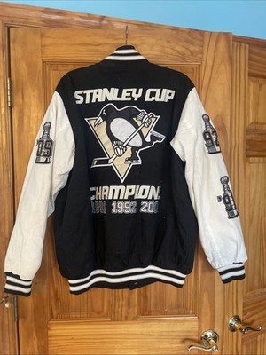 G-III PITTSBURGH PENGUINS '91/ 92/ 09 3x STANLEY CUP Championship Jacket, LARGE