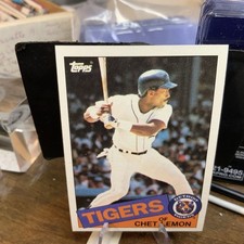 1985 Topps Baseball Card #20 Chet Lemon Detroit Tigers NmMt Free Shipping!