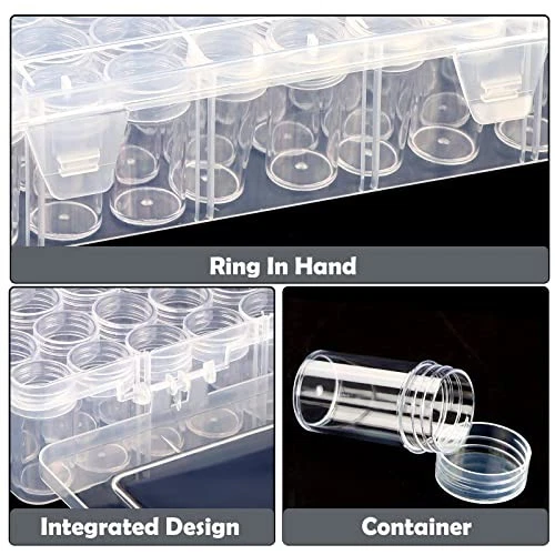 60-Slots Seed Storage Organizer Box with Label Stickers, Seed Storage - Picture 2 of 8