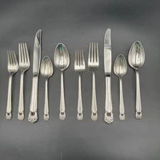 1847 Rogers Bros Silver Plate Eternally Yours 2 Place Settings 10 pcs VTG