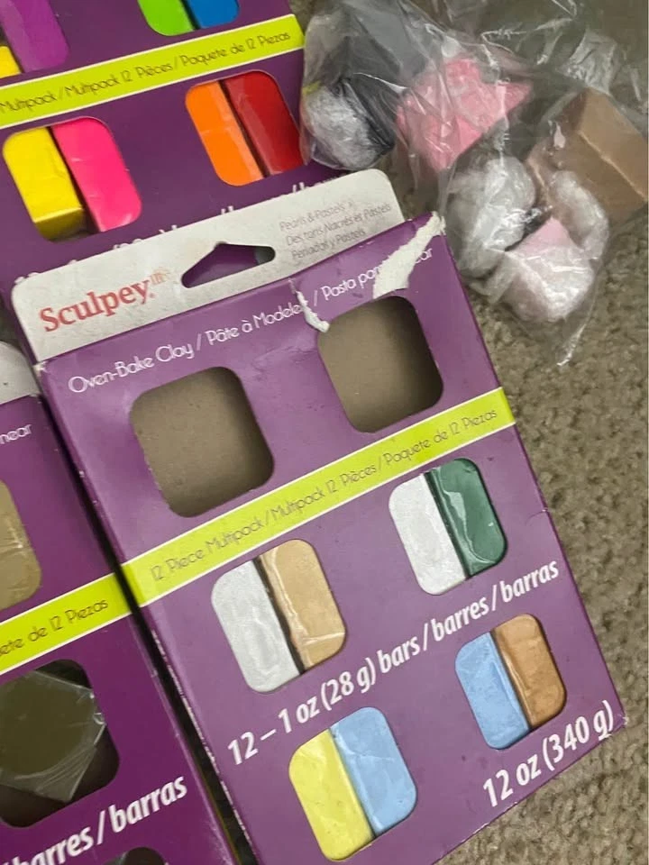 🎨 Pacote misto de argila – escultura parcial + argila seca ao ar reidratável - Imagem 3 de 4