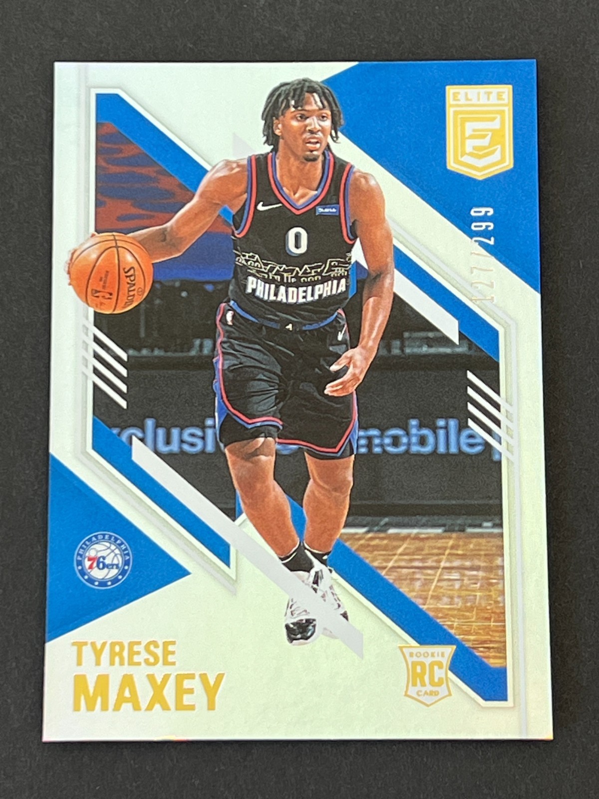 Tyrese Maxey 2020-21 Panini Donruss Elite RC #ed 127/299