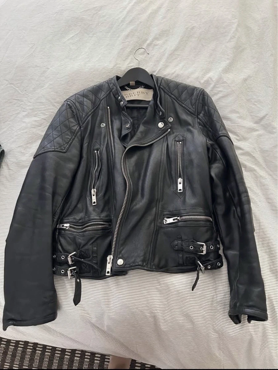Burberry Leather Outer Shell Black Coats, Jackets & Vests for Men