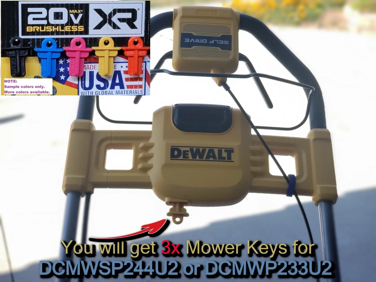 Dewalt lawn mower safety key deals