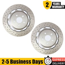 Par de rotores de disco de freno trasero para Mercedes Benz V222 W222 X222 S560e S63 S65 AMG