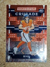 Bo Nix 2024 Rookies & Stars Crusade Longevity Parallel #C-BNX Broncos RC