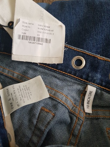 Brand new Rag and Bone 10 inch Dre eyelet highwaist jeans size 23 - Picture 5 of 5