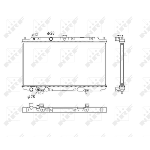 KüHler WasserküHler MotorküHler FüR Nissan Primera Kombi WP12 1.9 Dci 2.2 P12-image