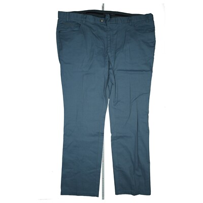 Marcello Marabotti Mens Chino Trousers Comfort Stretch Plus Size Size 30 W46 L32 Blue