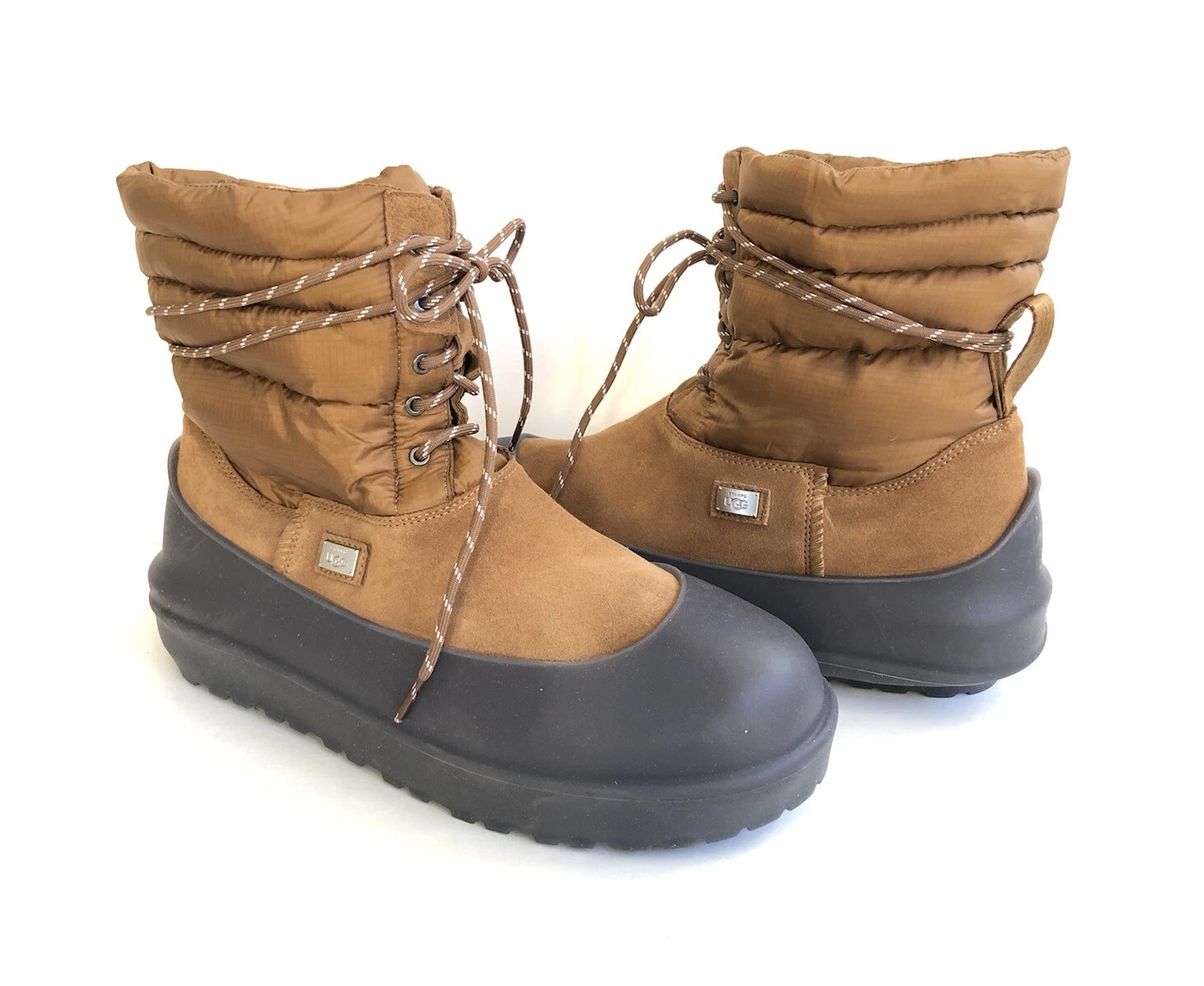 UGG X STAMPD MEN CHESTNUT LACE UP SHEARLING WINTER Boot US 12 / EU 45.5 / UK 11