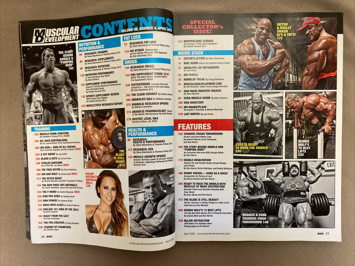 Muscular Development Bodybuilding Magazine / Arnold Schwarzenegger / 04-11