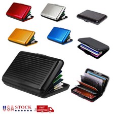 RFID Blocking Men Women Plastic Card Wallet Credit Card Case Holder Waterproof