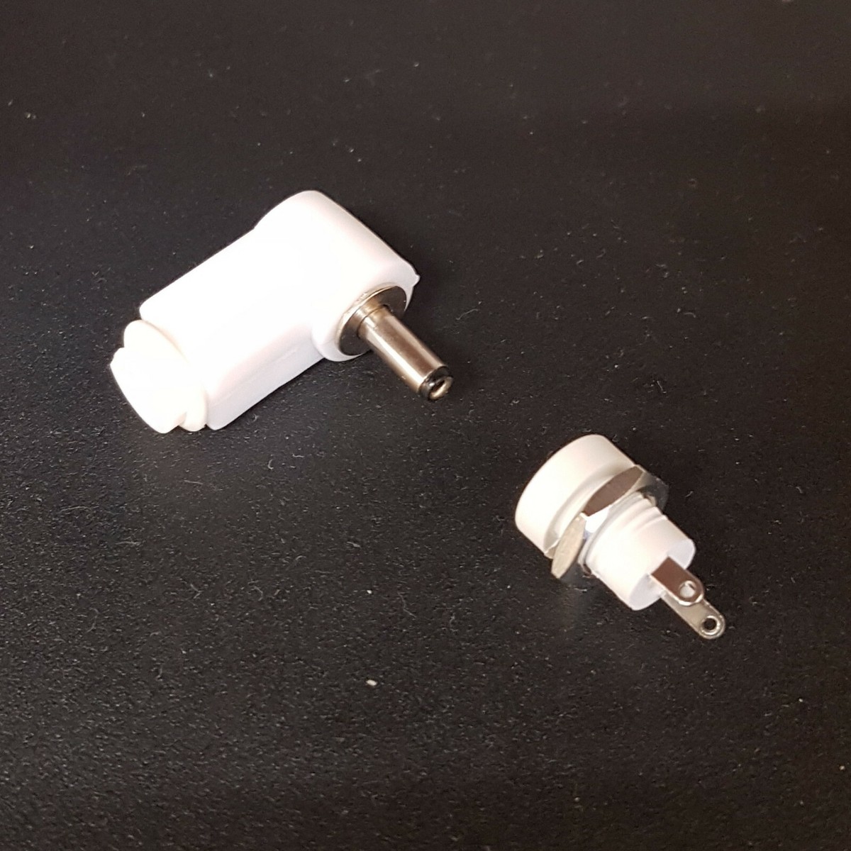 MATCHING L SHAPE DC PLUG MATCHING SOCKET PANEL MOUNT