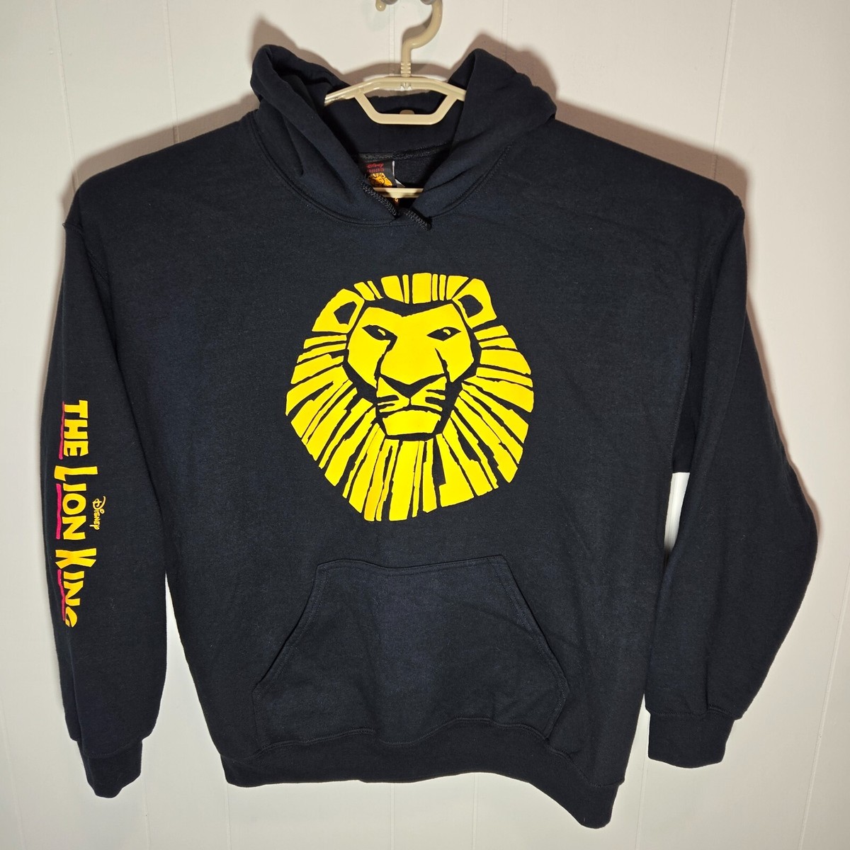 The Lion King Broadway Musical Disney Black Sweatshirt Hoodie Size Large  Adult