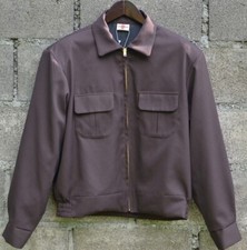 S-XL new Handmade vintage gabardine ricky jacket Retro Jacke Flap Pockets 1950's