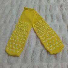 Fall-Risk Non-Slip XL Yellow Grippy Low Cut Slipper Socks (12 Pack)